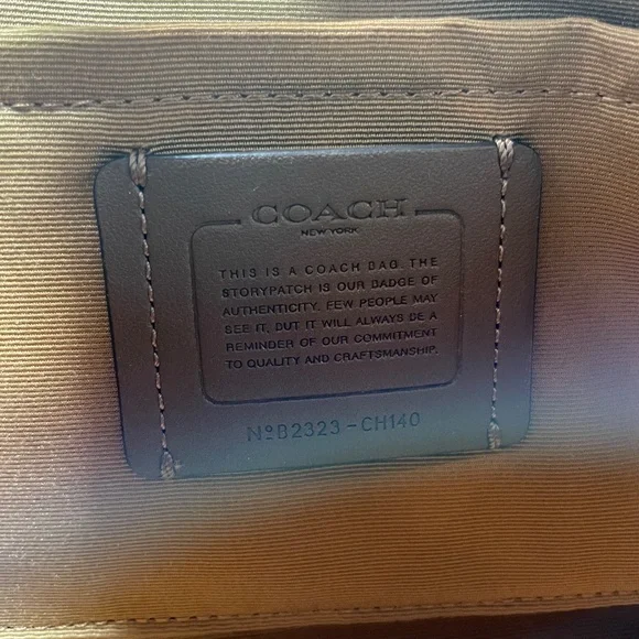 Coach Sydney Satchel In Signature Chambray - NWT - Picture 10 of 13
